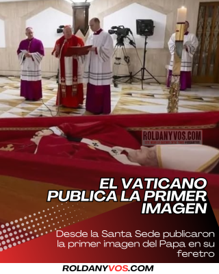 El Vaticano publicó la primer imagen del Papa en su Féretro 