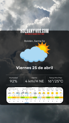 Viernes 25 de Abril, pegajosa jornada y llegan lluvias??
