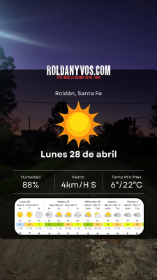 Lunes 28 de abril,  fría mañana 