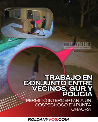 TRABAJO EN CONJUNTO ENTRE VECINOS, GUR Y POLICÍA