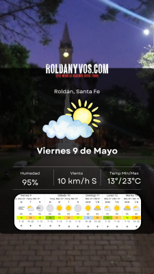 Viernes 9 de mayo, fría mañana y empezamos a decirle adiós a la humedad
