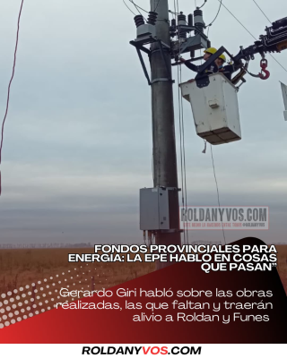 Entrevista a Gerardo Giri, vocero de la Empresa Provincial de la Energía