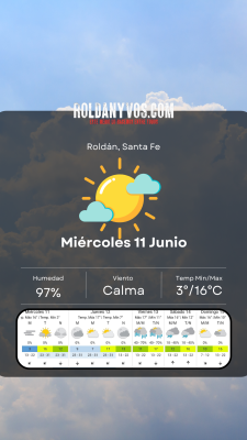 Miércoles 11 de Junio, fria fría mañana !