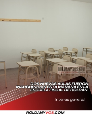 Se inauguraron dos nuevas aulas en la Escuela Nº 229 de Roldán