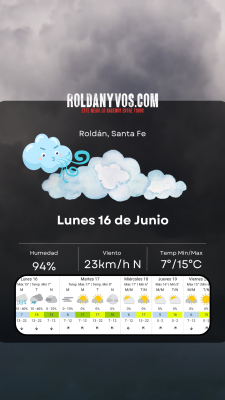 Lunes 16 de Junio, feriado y friooo