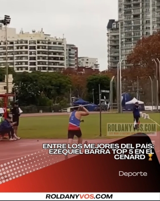 Ezequiel Barra entre los mejores del Pais