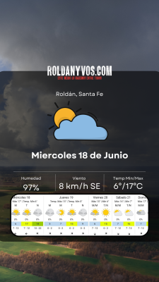 Miércoles 18 de Junio, un frio tremendo!!