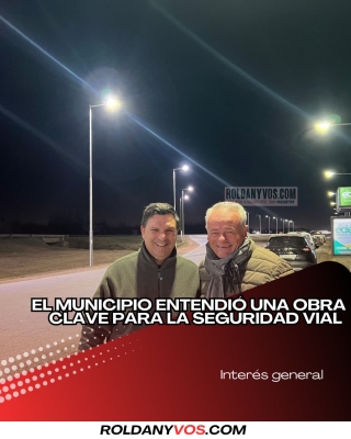 Nueva iluminación LED en acceso a TDS y Puerto Roldán