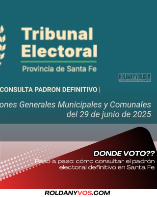 Paso a paso: cómo consultar el padrón electoral definitivo en Santa Fe