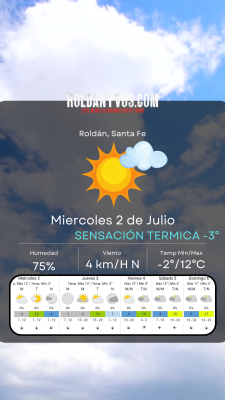 Miércoles 2 de Julio, frío frío y más frio