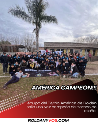 El equipo de Barrio América que salió campeón por 5ta Vez