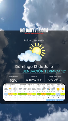 Domingo 13 de julio, un día para disfrutar al aire libre