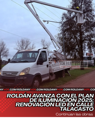 Talacasto tiene nueva iluminaria led