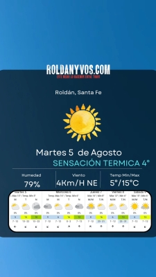 Martes 5 de Agosto, volvió el frío!