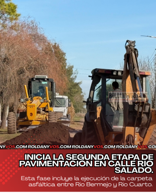 INICIA LA SEGUNDA ETAPA DE PAVIMENTACIÓN DE CALLE RÍO SALADO