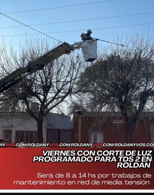Trabajos programados de la EPE este viernes en Tierra de Sueños 2