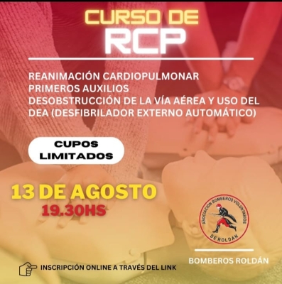 Cursos de RCP con los Bomberos Voluntarios de Roldán 