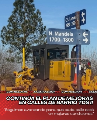 Continúa el plan de mejoras en calles de barrio TDS II