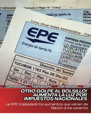 Otro golpe al Bolsillo, aumenta la Luz 