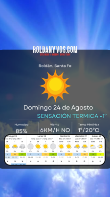 Domingo 24 de Agosto, un grado bajo cero de térmica, pero llegamos a 20°