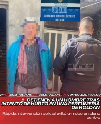 Lo detienen por robar en varios negocios del casco urbano
