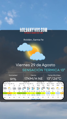 Viernes 29 con Ñoquis y un alerta amarillo para el finde 