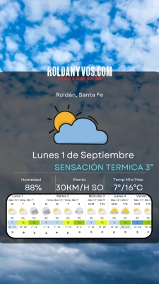 Lunes 1 de Septiembre,  se fue Agosto y se fue la tormenta