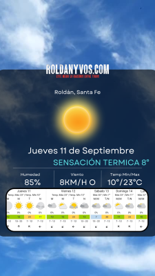 Jueves 11 de Septiembre, Día del Maestro y el día acompaña para que los chicos puedan salir de casa