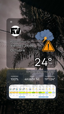 Lluvia y alerta naranja para este viernes 24 de octubre