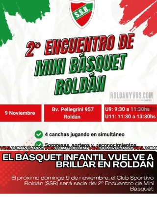  El básquet infantil vuelve a brillar en Roldán: