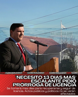 13 días mas de licencia pide Daniel Escalante