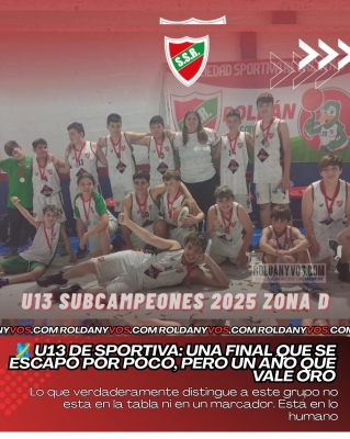 Los Chicos de Básquet de la Sportiva Sub Campeones 