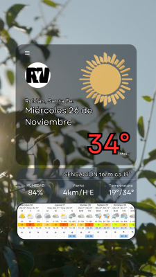 Miércoles 26 de Noviembre,  mucho calor en la ciudad!