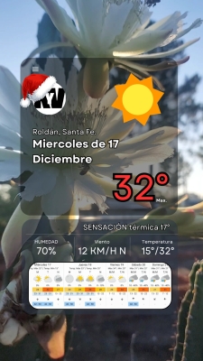 Miércoles 17 de Diciembre,  se viene el caloron!
