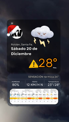 Sábado 20 de Diciembre, alerta por tormentas fuertes!
