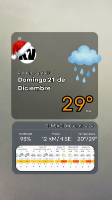 Domingo 21 de Diciembre, humedad alta y el calor acompaña