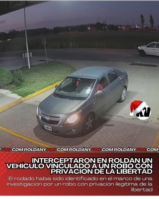 Interceptaron en Roldán un vehículo vinculado a un robo con privación de la libertad.