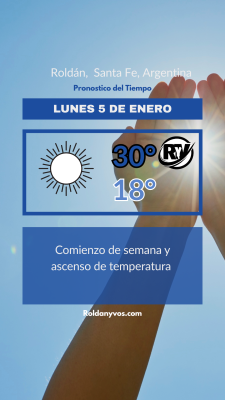Lunes 5 de Enero. Comienza a subir la temperatura 