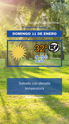 Domingo 11 de Enero, llega el calor del verano