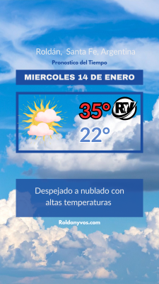 Miércoles 14 de Enero, calor y mas calor!