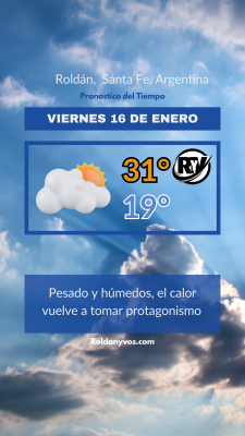 Jueves 16 de enero, paso la neblina y ahora llega mas calor