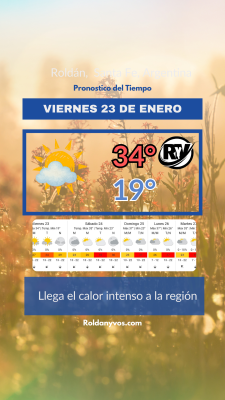 Viernes 23 de Enero, comienza la ola de calor!