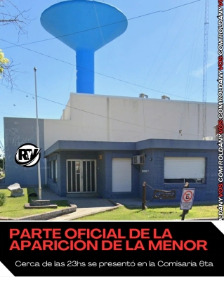 Parte oficial de la aparición de la menor que era intensamente buscada.