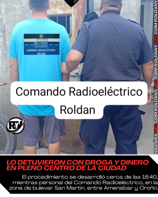 Detienen a un hombre con droga y dinero en efectivo en pleno centro de la ciudad.