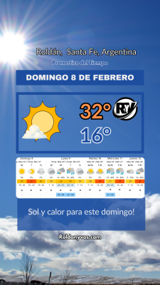 Domingo 8 de Febrero, calor y buen tiempo