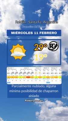 Miércoles 11 de Febrero, hay lluvias o no??