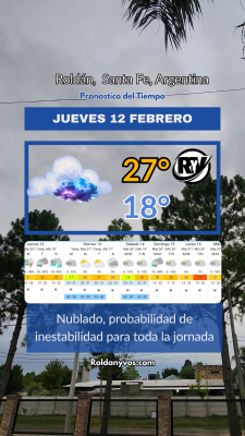 Jueves 12 de Febrero, llegan las lluvias?