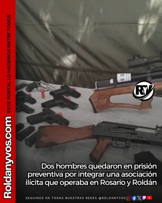 Dos hombres quedaron en prisión preventiva por integrar una asociación ilícita que operaba en Rosario y Roldán