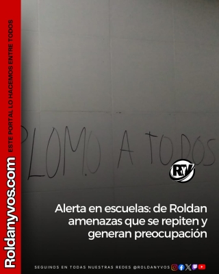 Roldán: un mensaje amenazante en el baño de una escuela generó preocupación y activó protocolos
