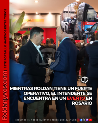 Mientras Escalante participa de “La Noche de los Intendentes”, Roldán vive un fuerte operativo por la causa narco de la avioneta